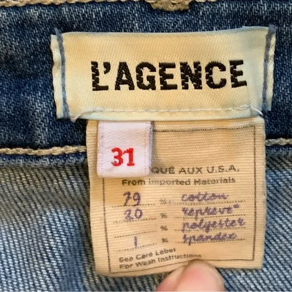 L'AGENCE Classic Blue Boot Cut Jeans - Picture 2 of 9